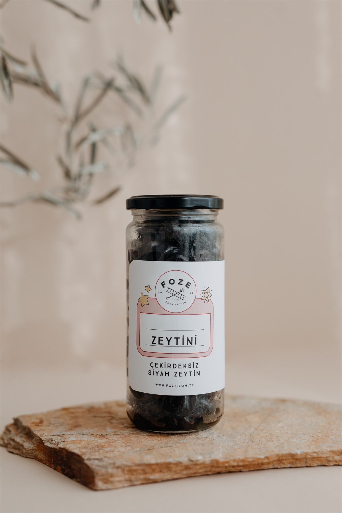 Foze Çekirdeksiz Çocuk Zeytini - Siyah  300 gr