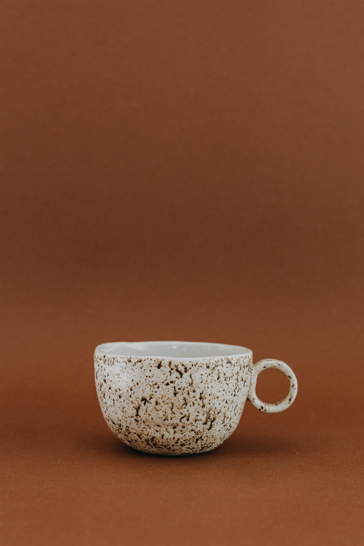 Terracotta Seramik Çay Fincanı 