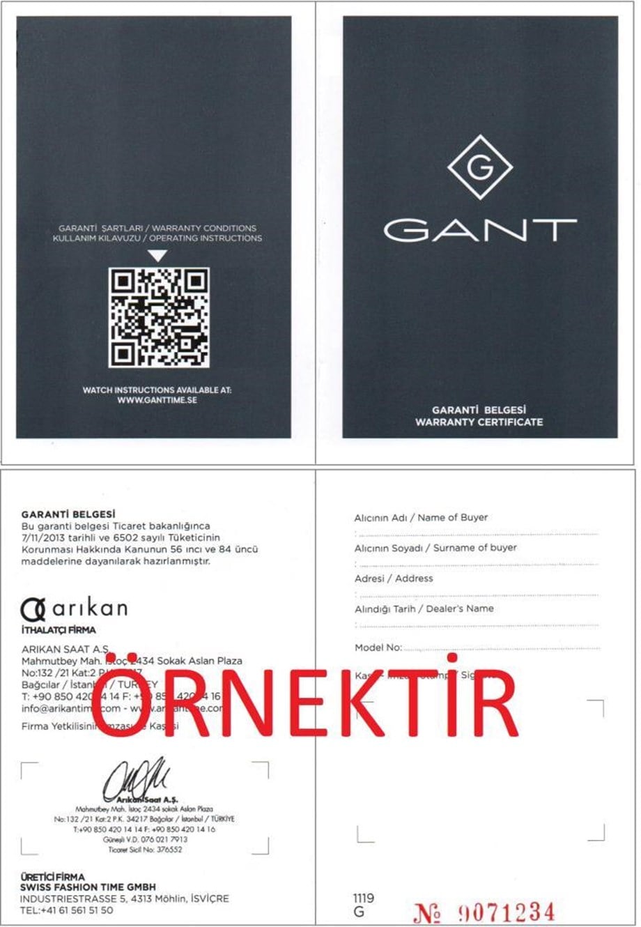 Gant G168002 Erkek Kol Saati