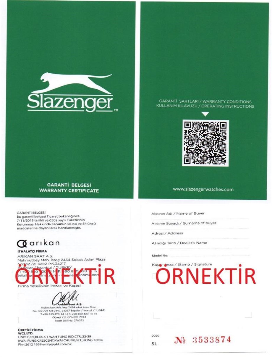 Slazenger SL.09.1985.3.03 Kadın Kol Saati