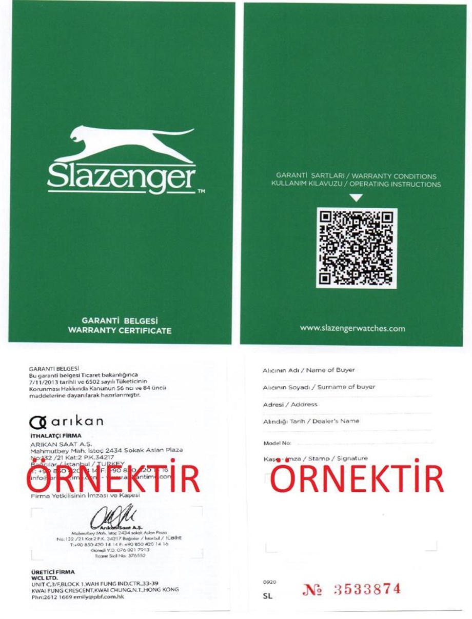 Slazenger SL.09.6168.3.01 Kadın Kol Saati