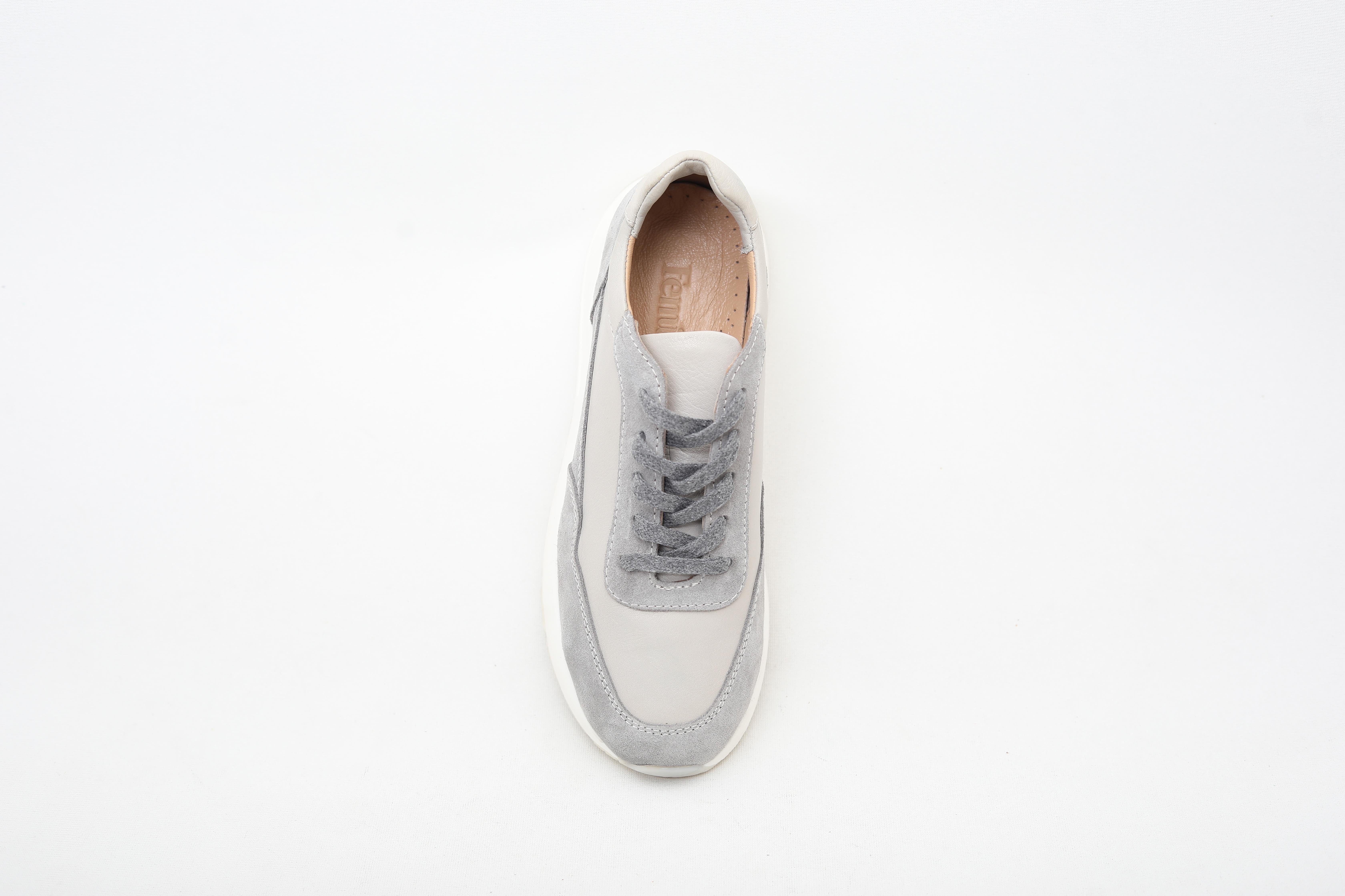 HAKİKİ DERİ GRİ SNEAKER