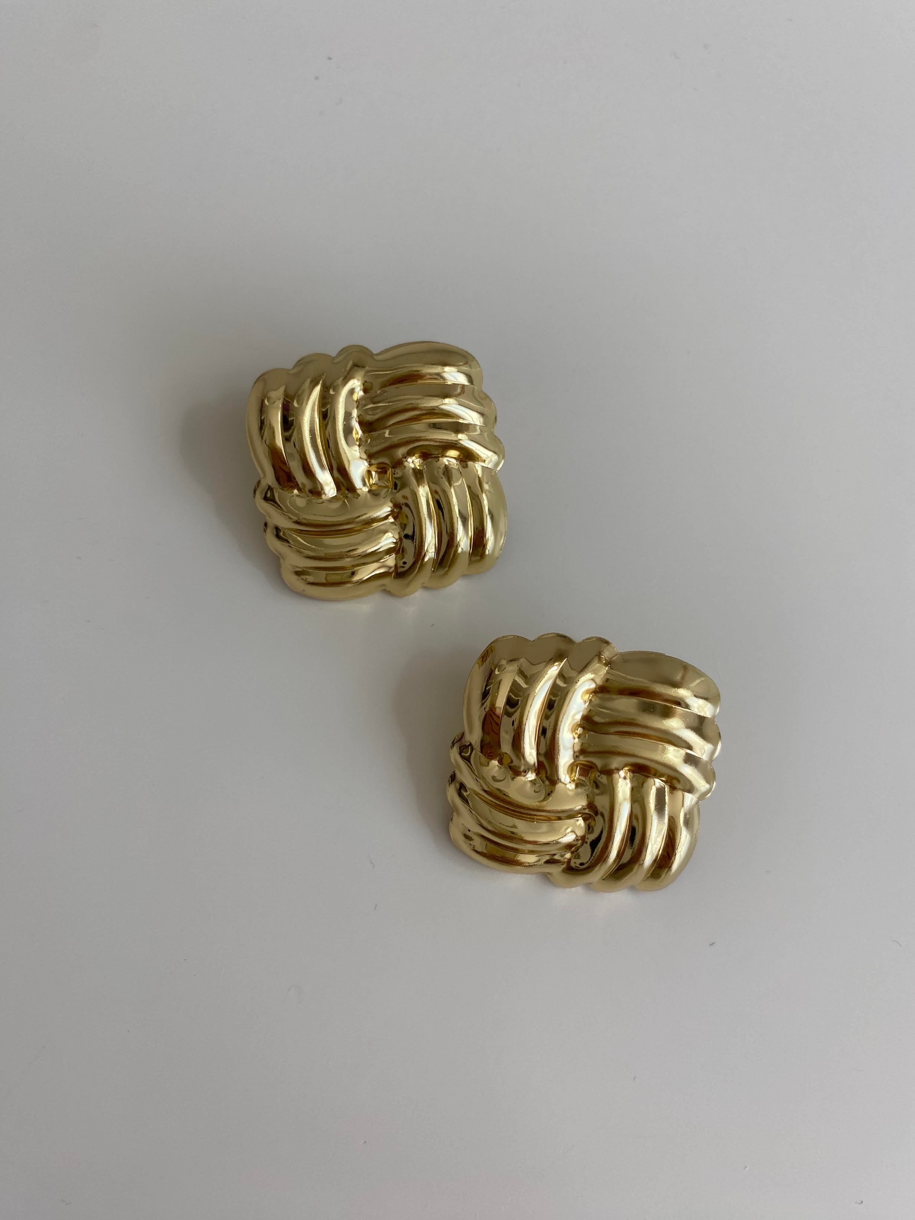 KARE PLAKA GOLD KÜPE
