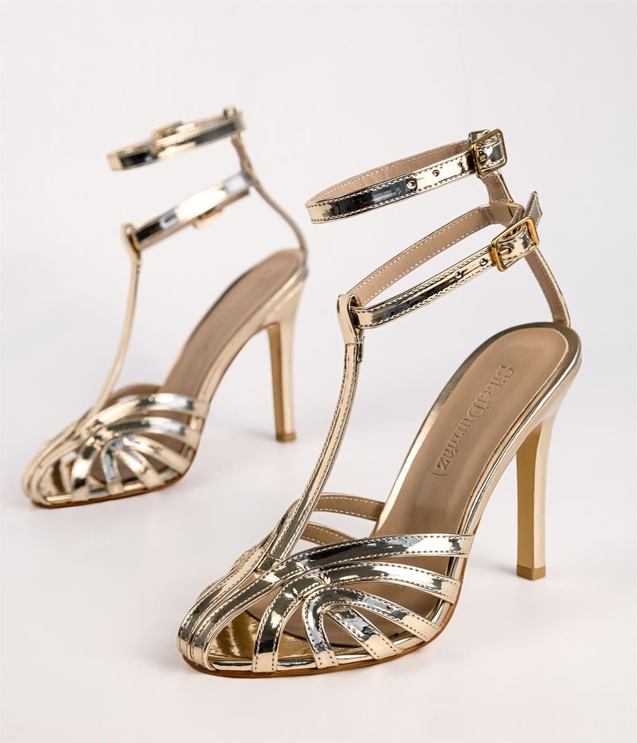 Alya Gold Sandalet