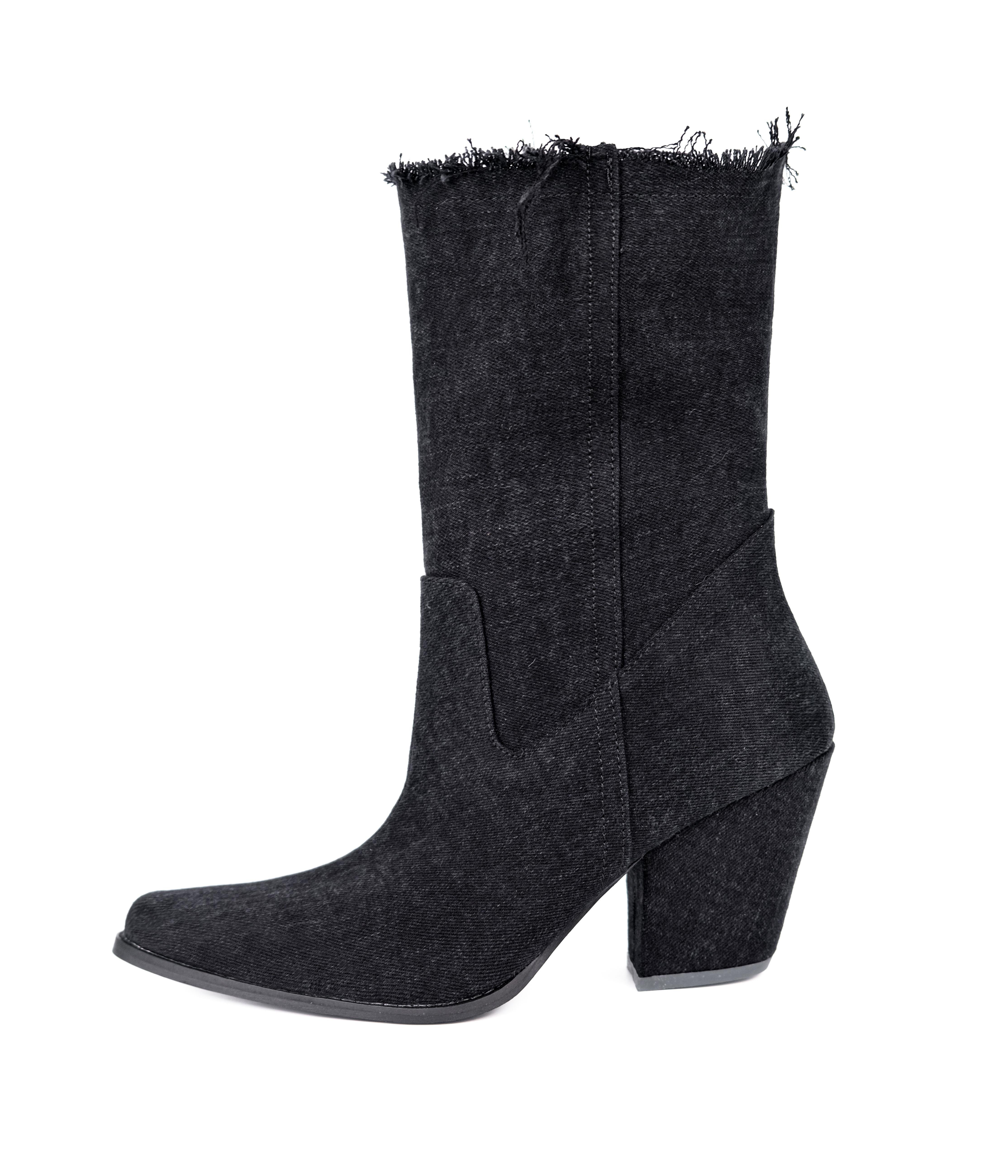 Frank Denim Siyah Dallas Bot 