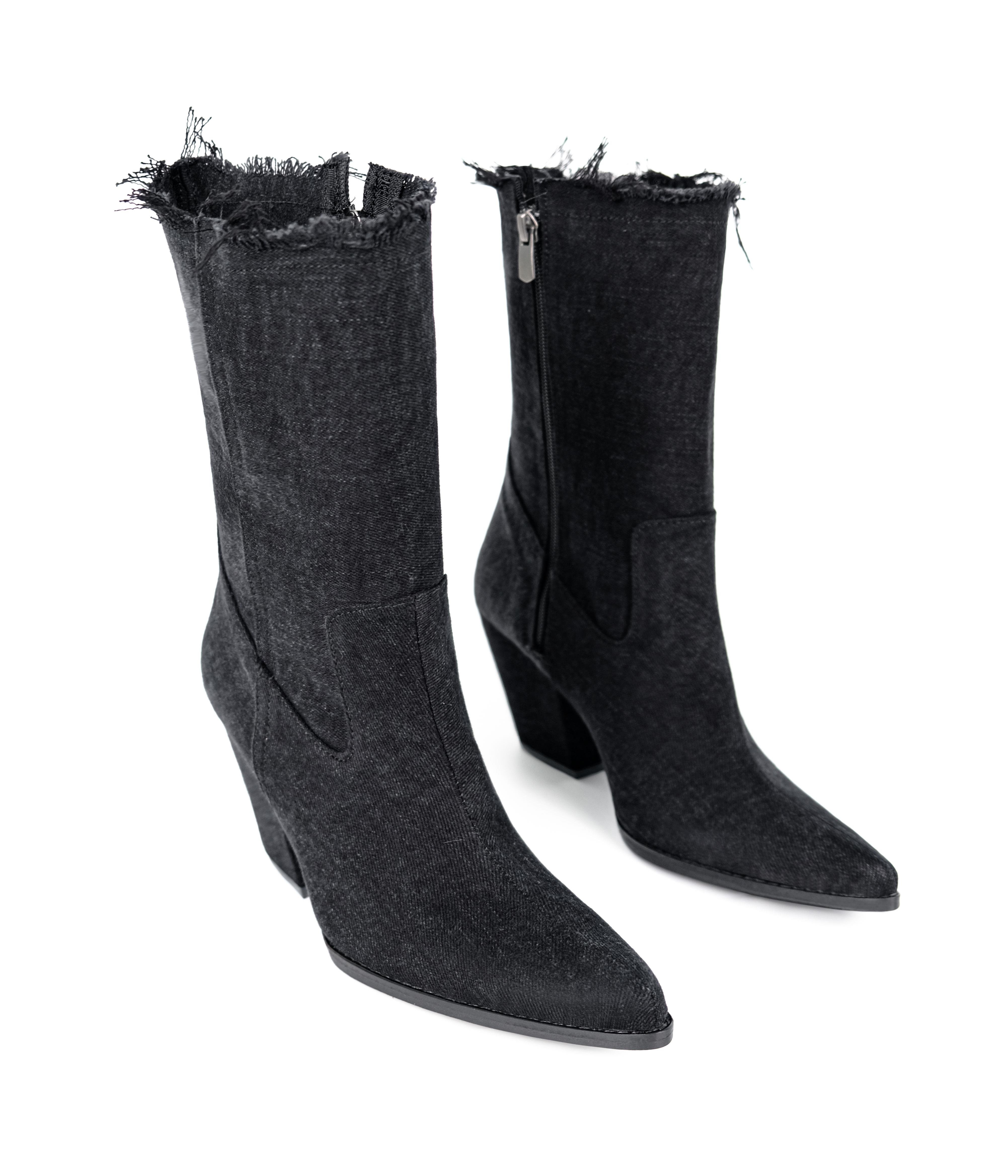 Frank Denim Siyah Dallas Bot 