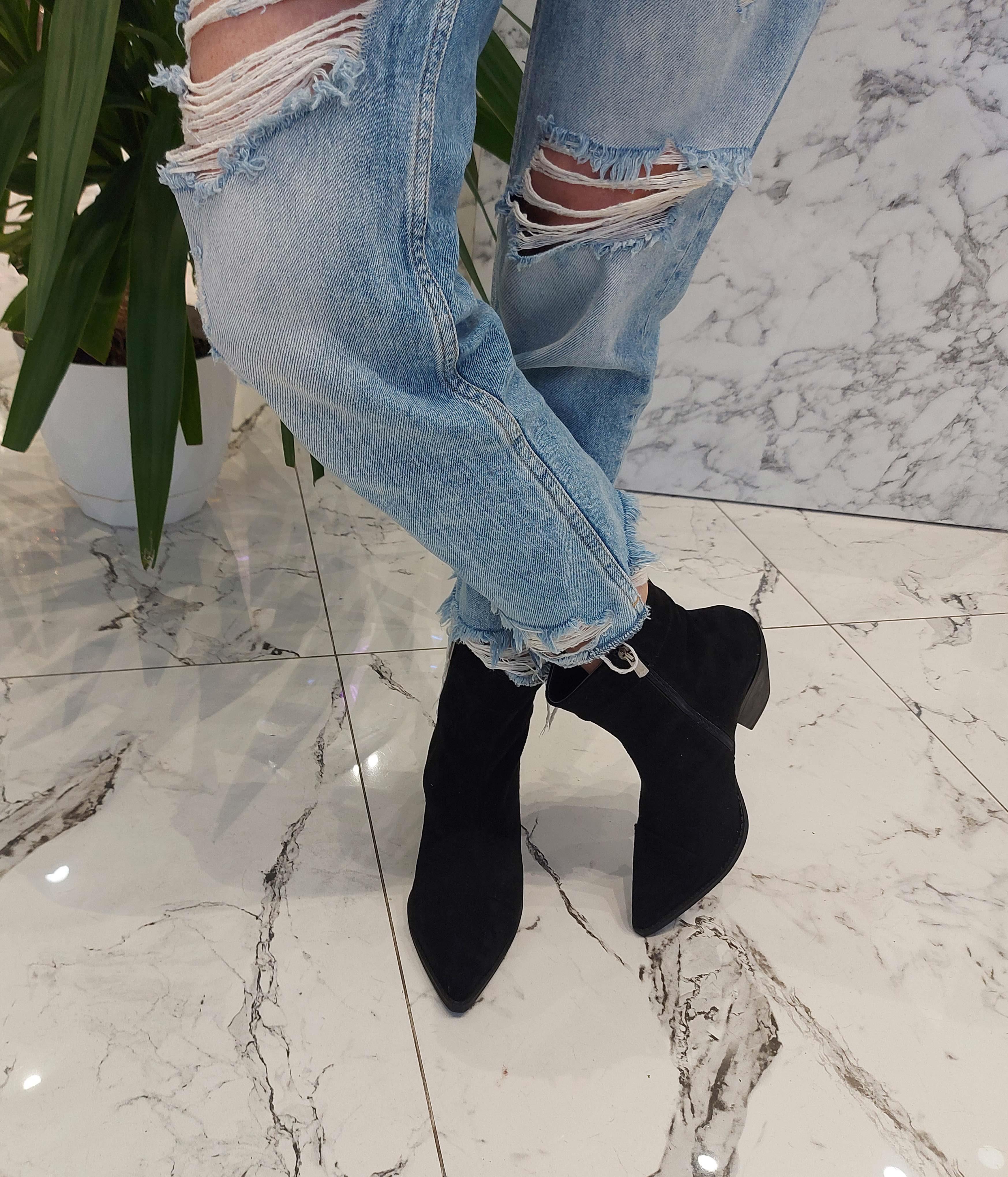 Hard Siyah Yandan Fermuarlı Dallas Bot