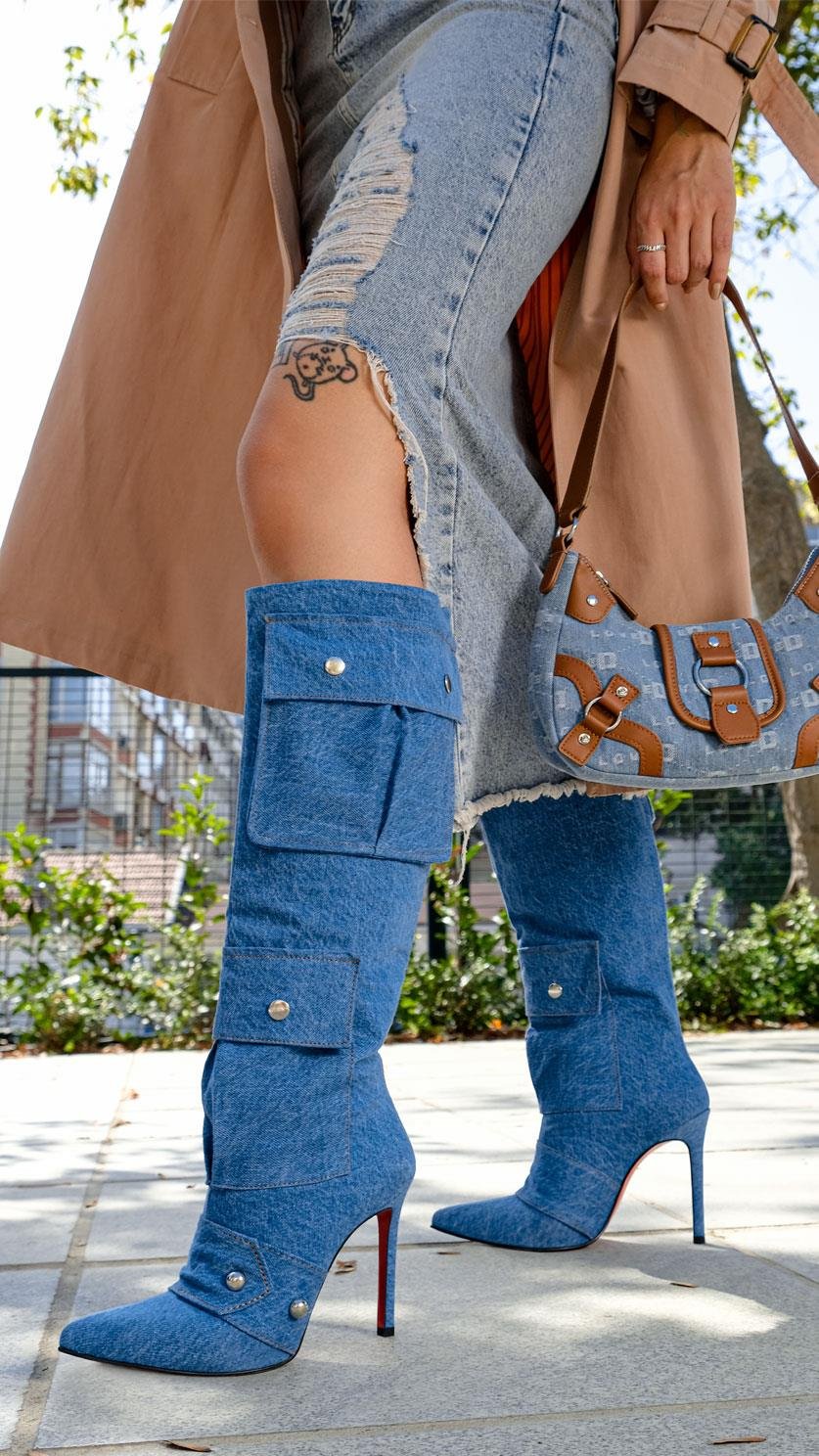 Javlo Denim Çizme 