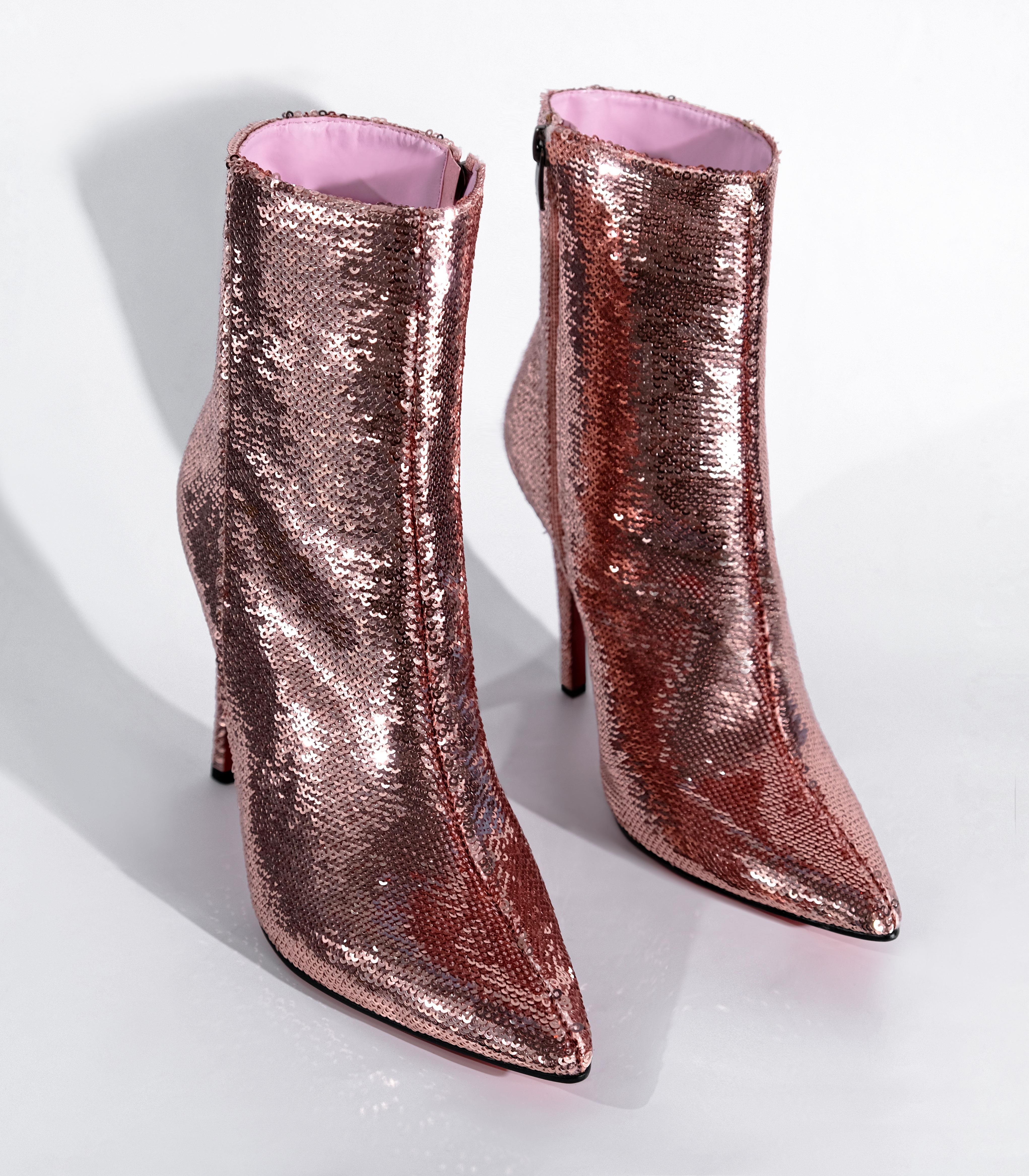 Mares Pink Sequin Boots 