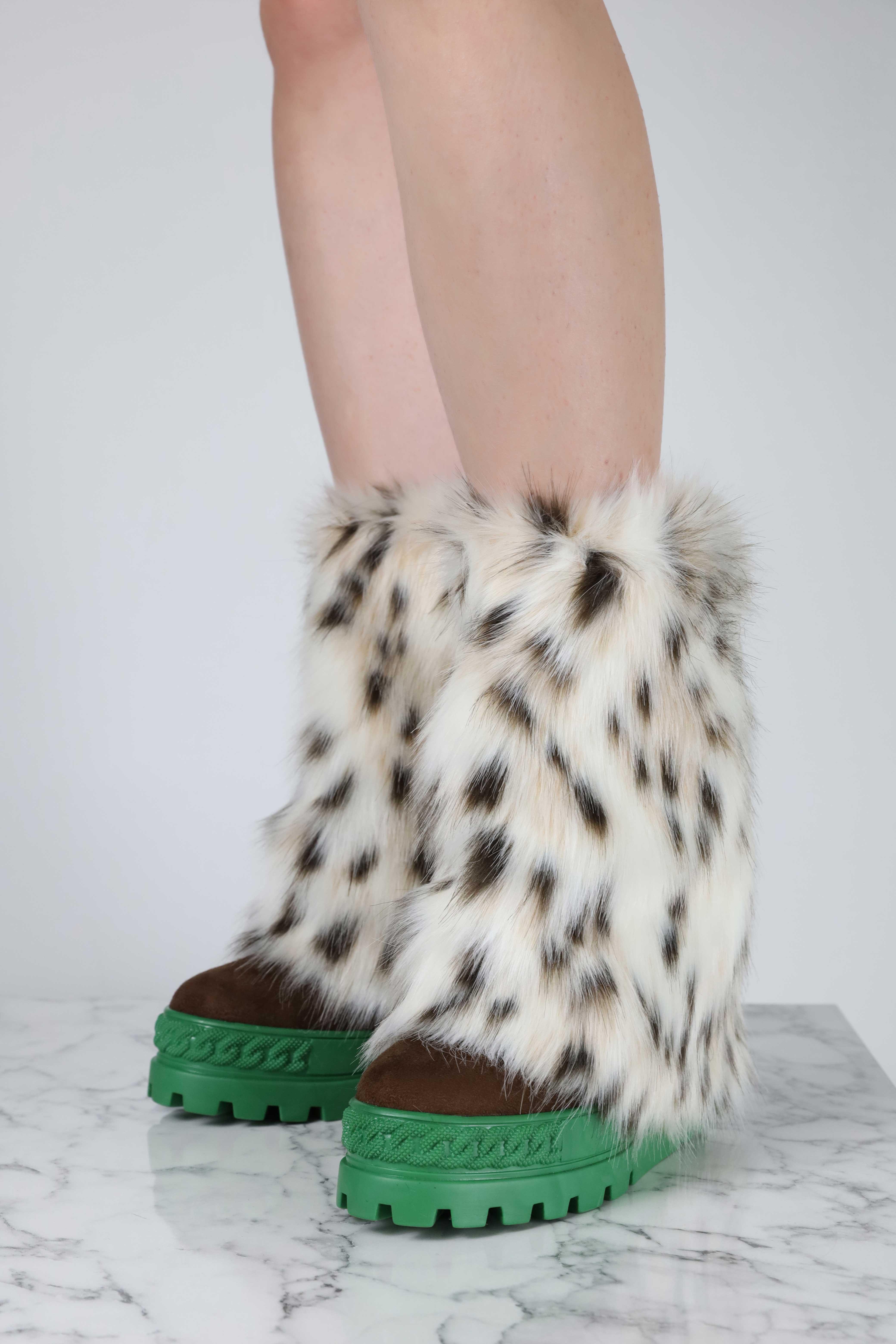 MOUNTAIN Kahverengi Tüylü Gizli Dolgu Topuk Bot