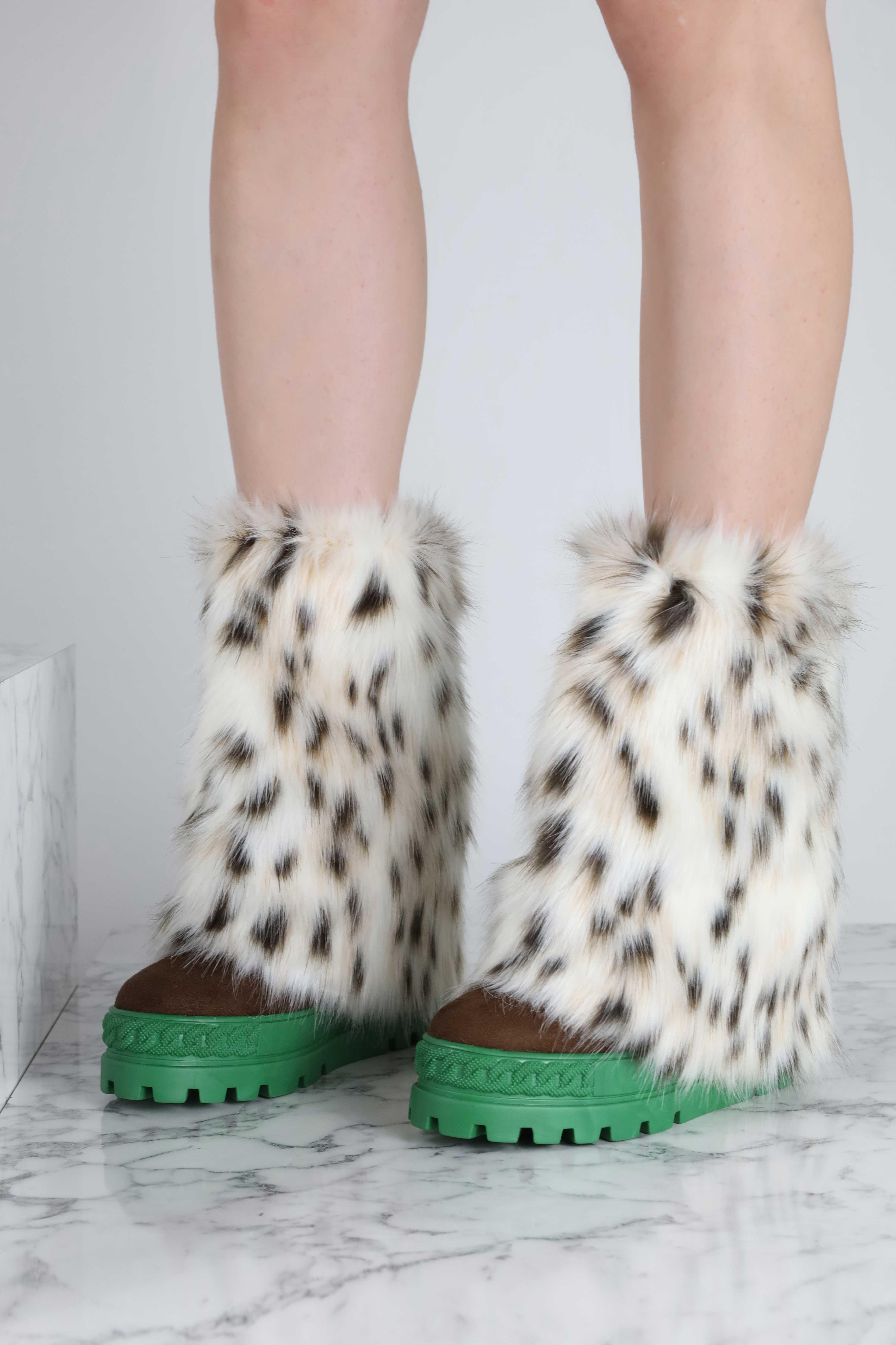 MOUNTAIN Kahverengi Tüylü Gizli Dolgu Topuk Bot