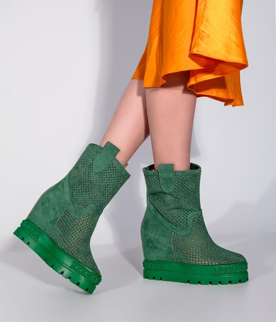 Paola Süet Yazlık  Gizli Dolgu Topuk Bot 