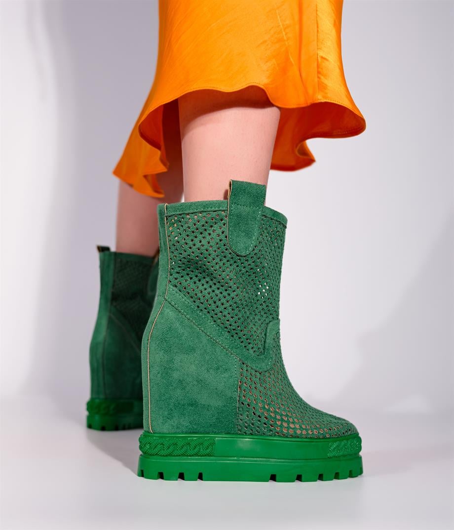 Paola Süet Yazlık  Gizli Dolgu Topuk Bot 