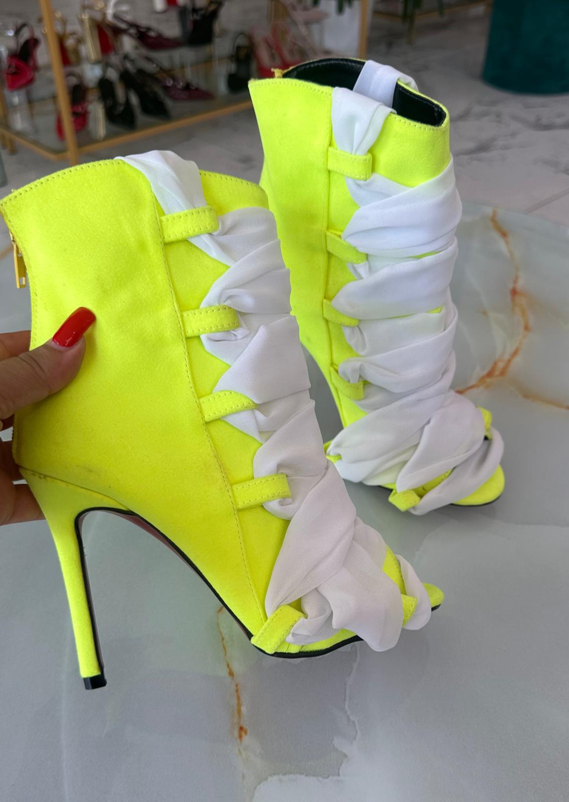 PATRİCİA Neon Sarı Bootie