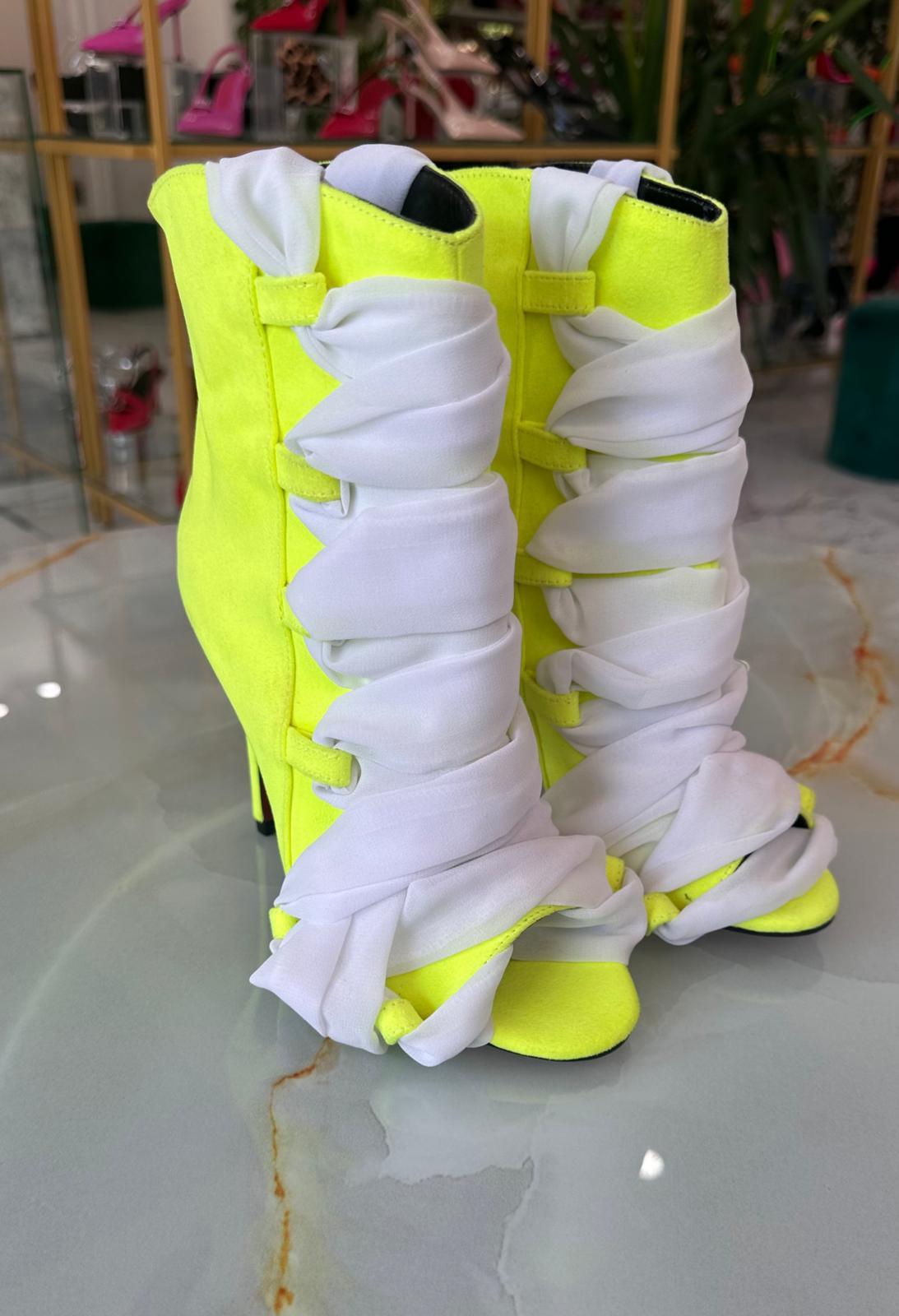 PATRİCİA Neon Sarı Bootie