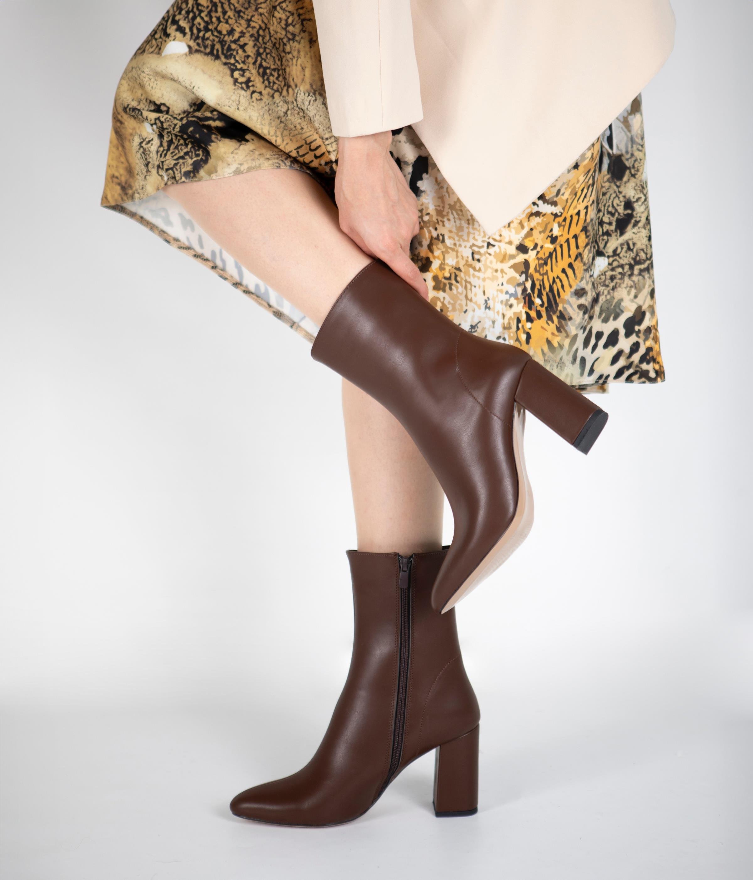 Ricardo Kahverengi Mat Deri  Bot 