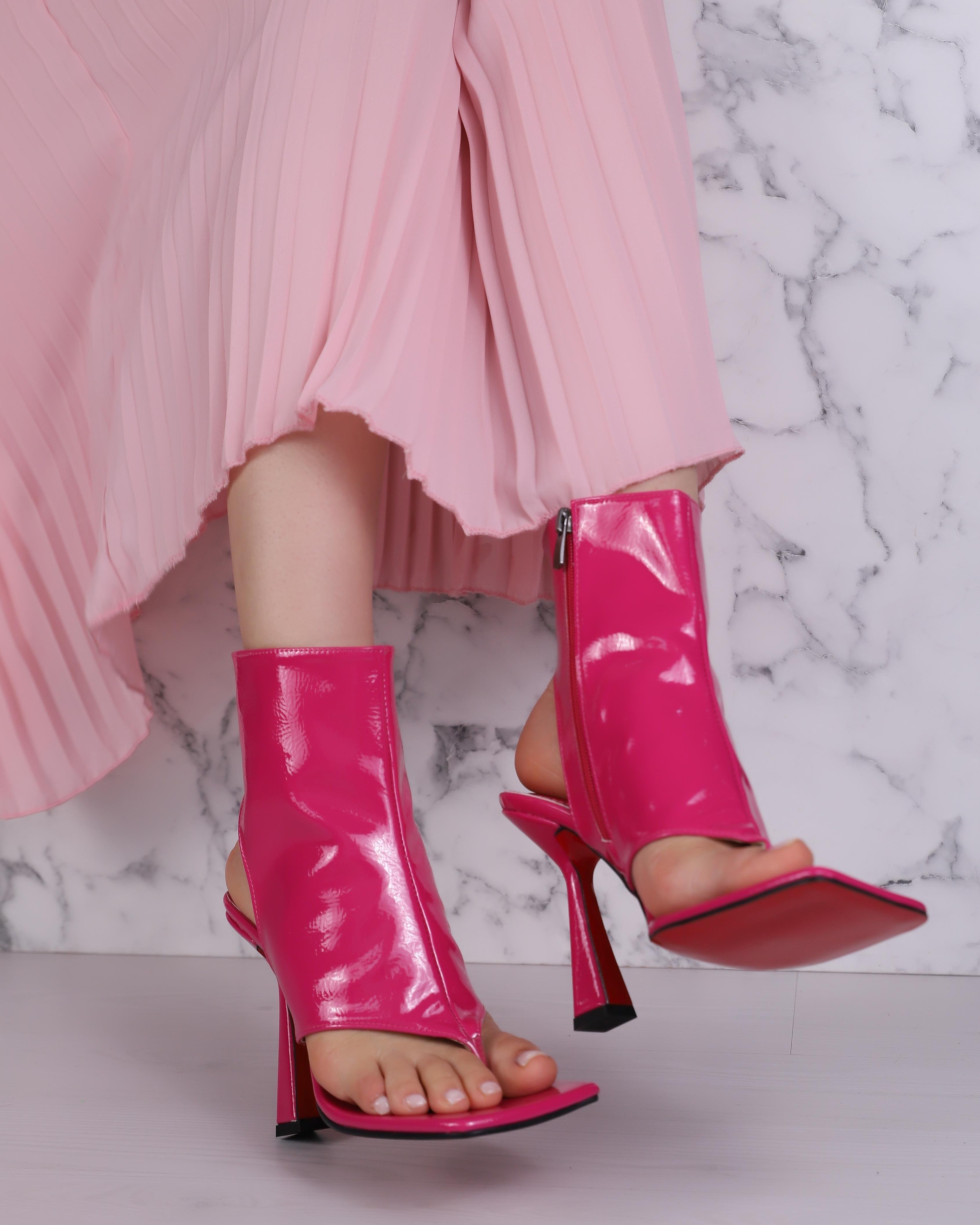 Tracy Fuchsia Toe Bootie 