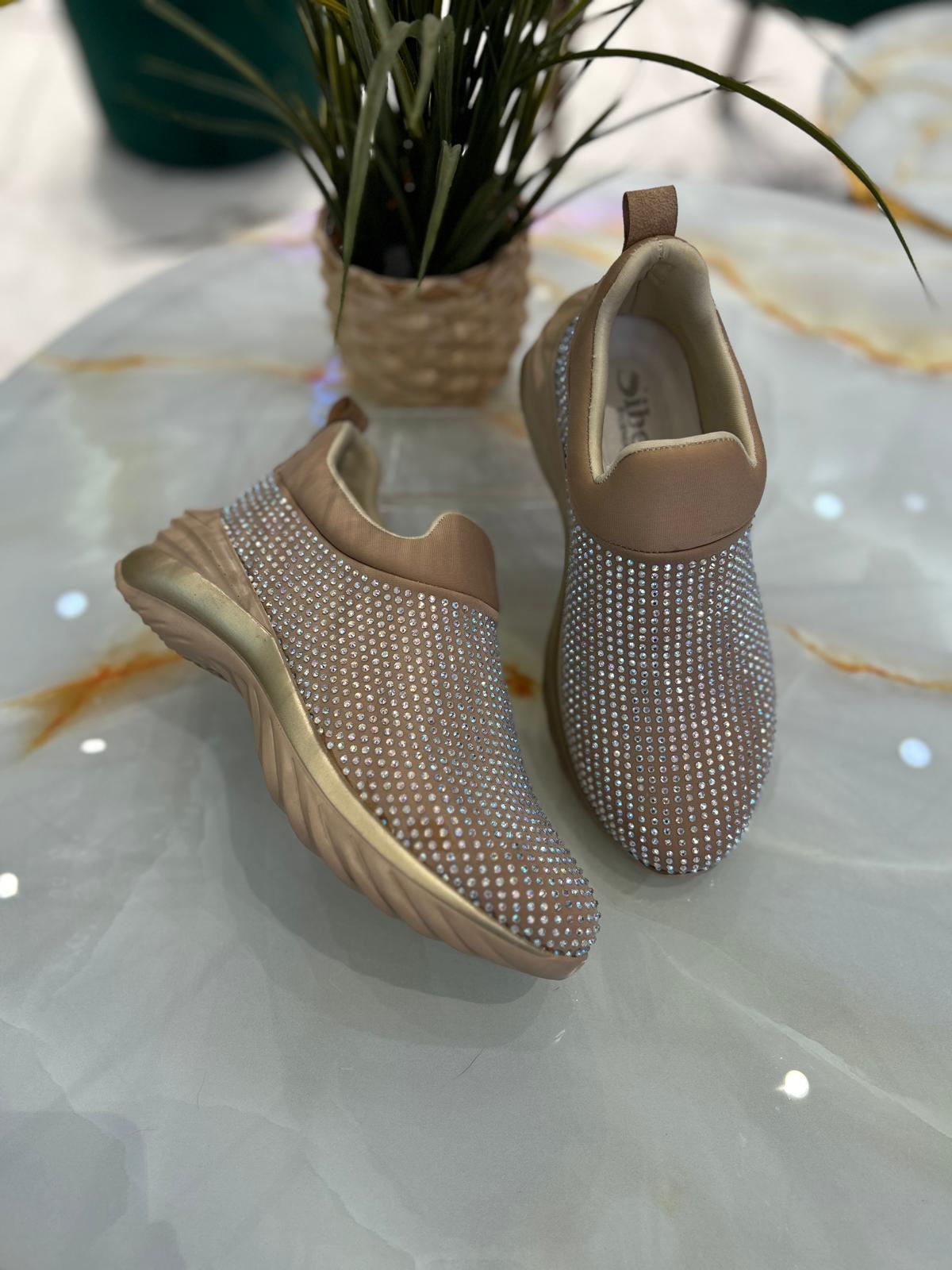 Wendy Bej Taş Detaylı Sneakers 