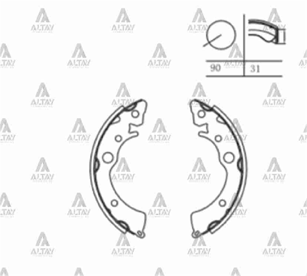 FREN BALATA CIVIC 88-91 PABUÇ ARKA