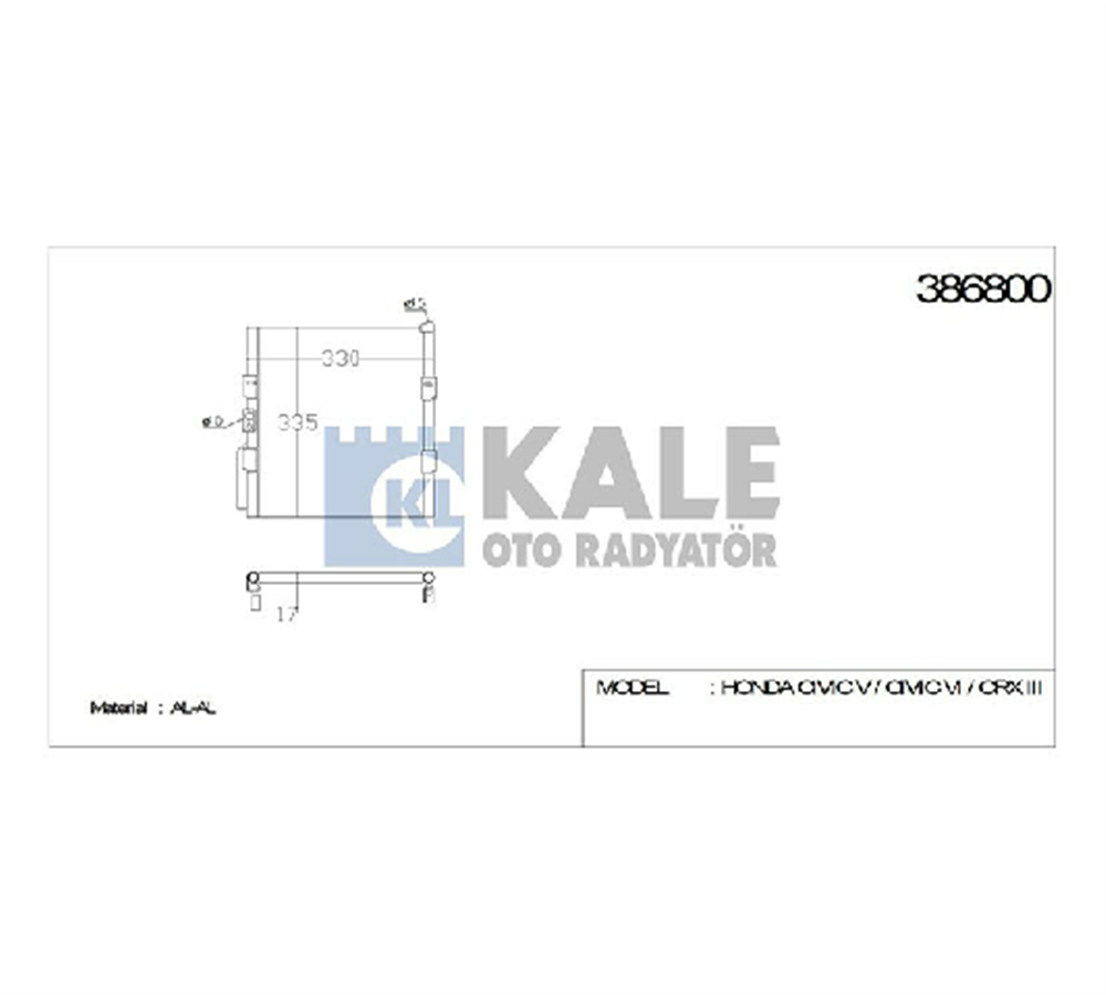 RADYATÖR KLİMA CIVIC 92-95
