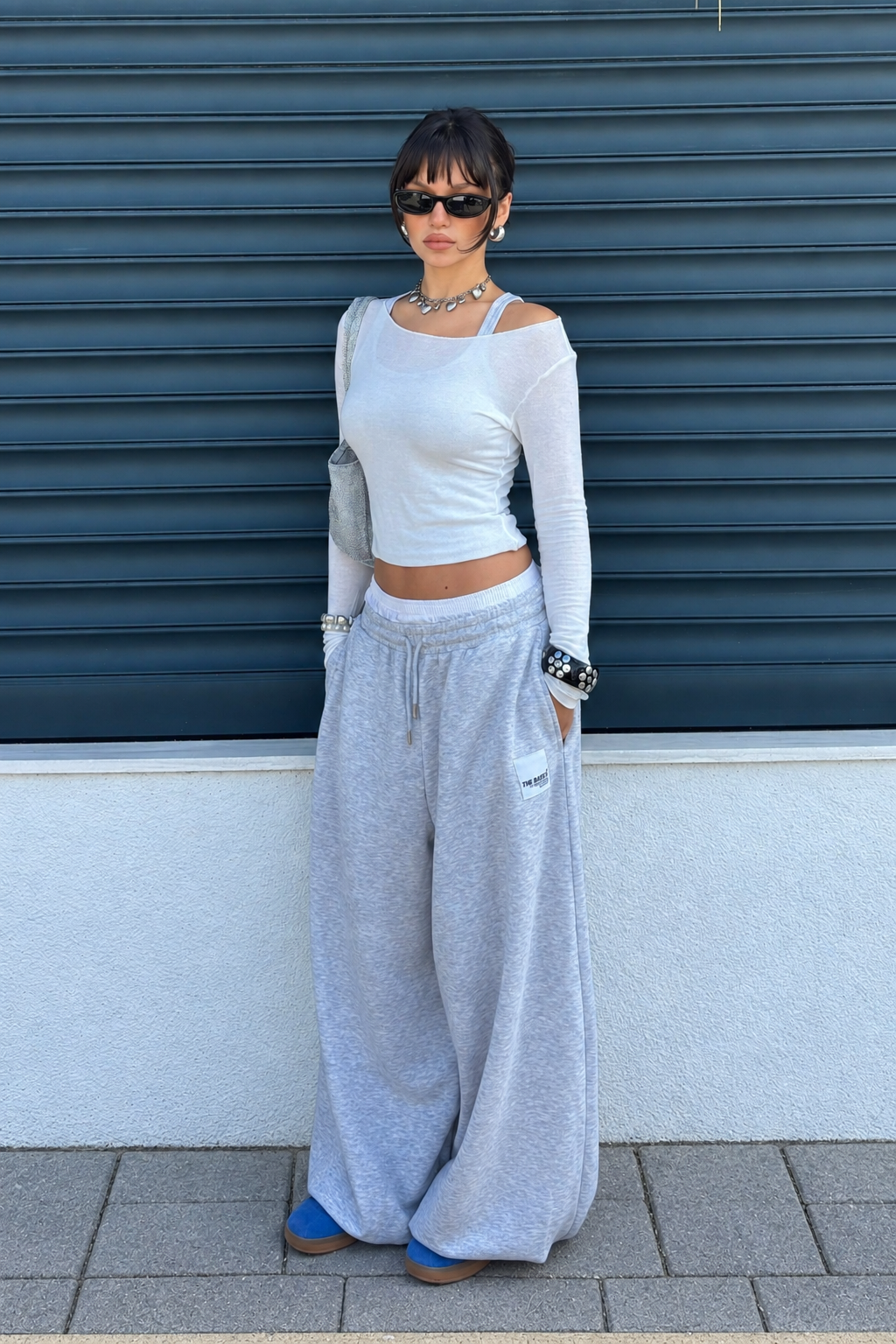 Grimelanj Nakışlı Balloon Fit Dancer Eşofman Altı