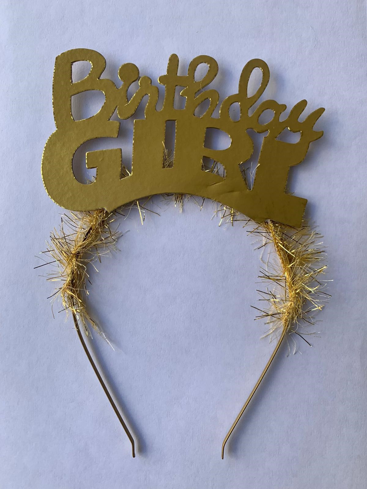 Birthday Girl Taç Gold 