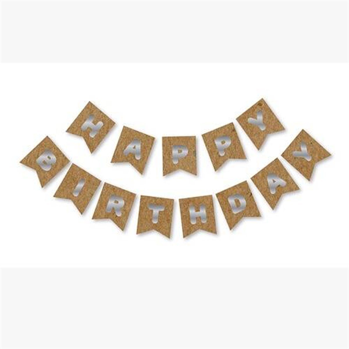 Kraft – Gümüş  Happy Birthday Flama