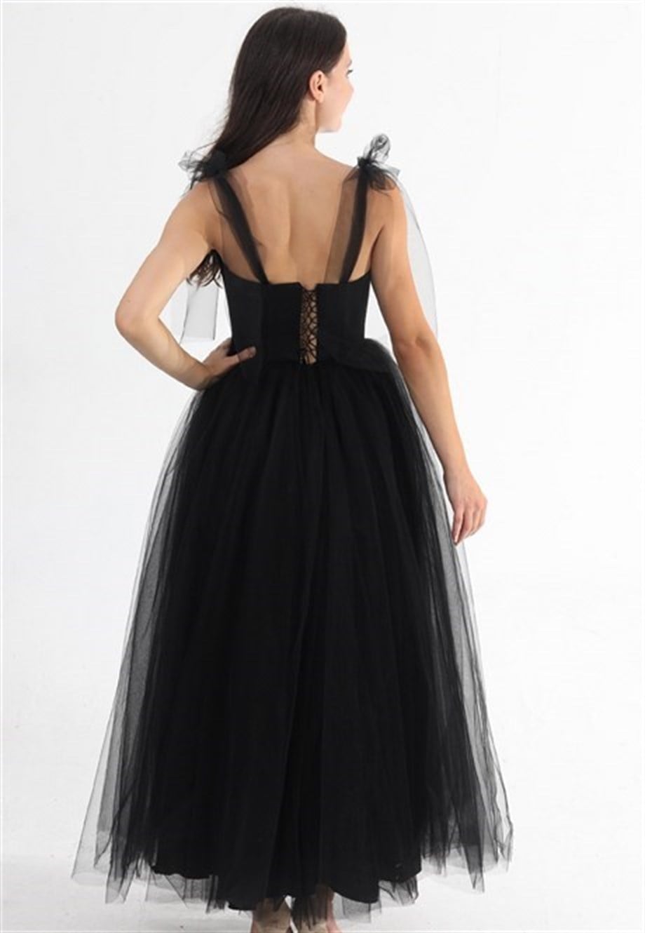 Black Midi Evening and Party Dress