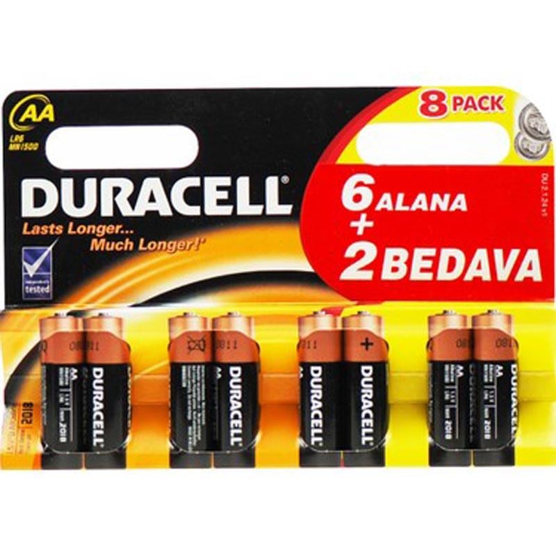 DURACELL AA 6+2