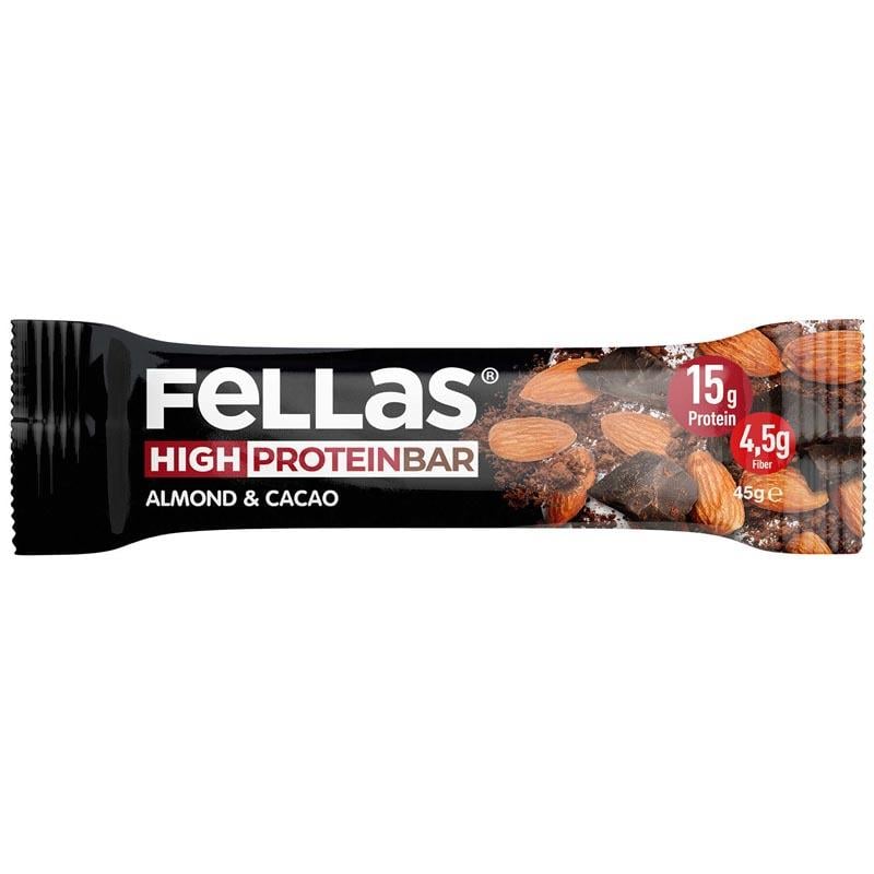 FELLAS PROTEIN BAR BADEMLİ KAKAOLU 45 GR