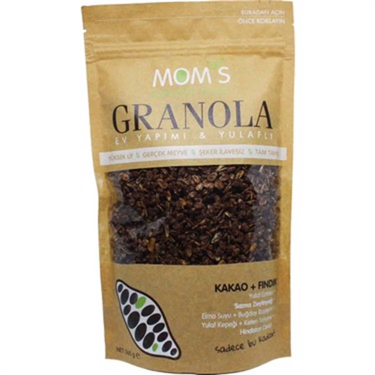 GRANOLA EV YAPIMI YULAFLI KAKAO+FINDIK 360 GR