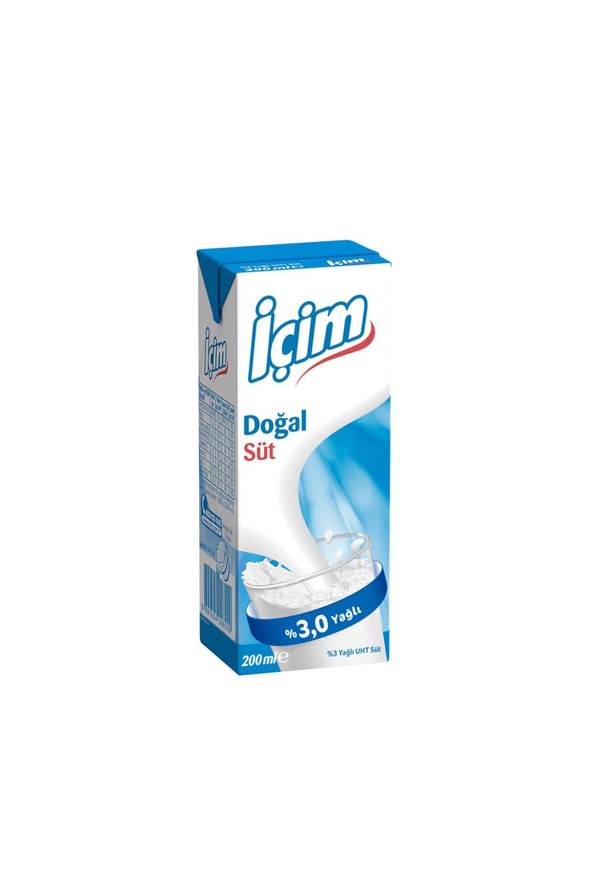 İÇİM DOĞAL SÜT 200 ML