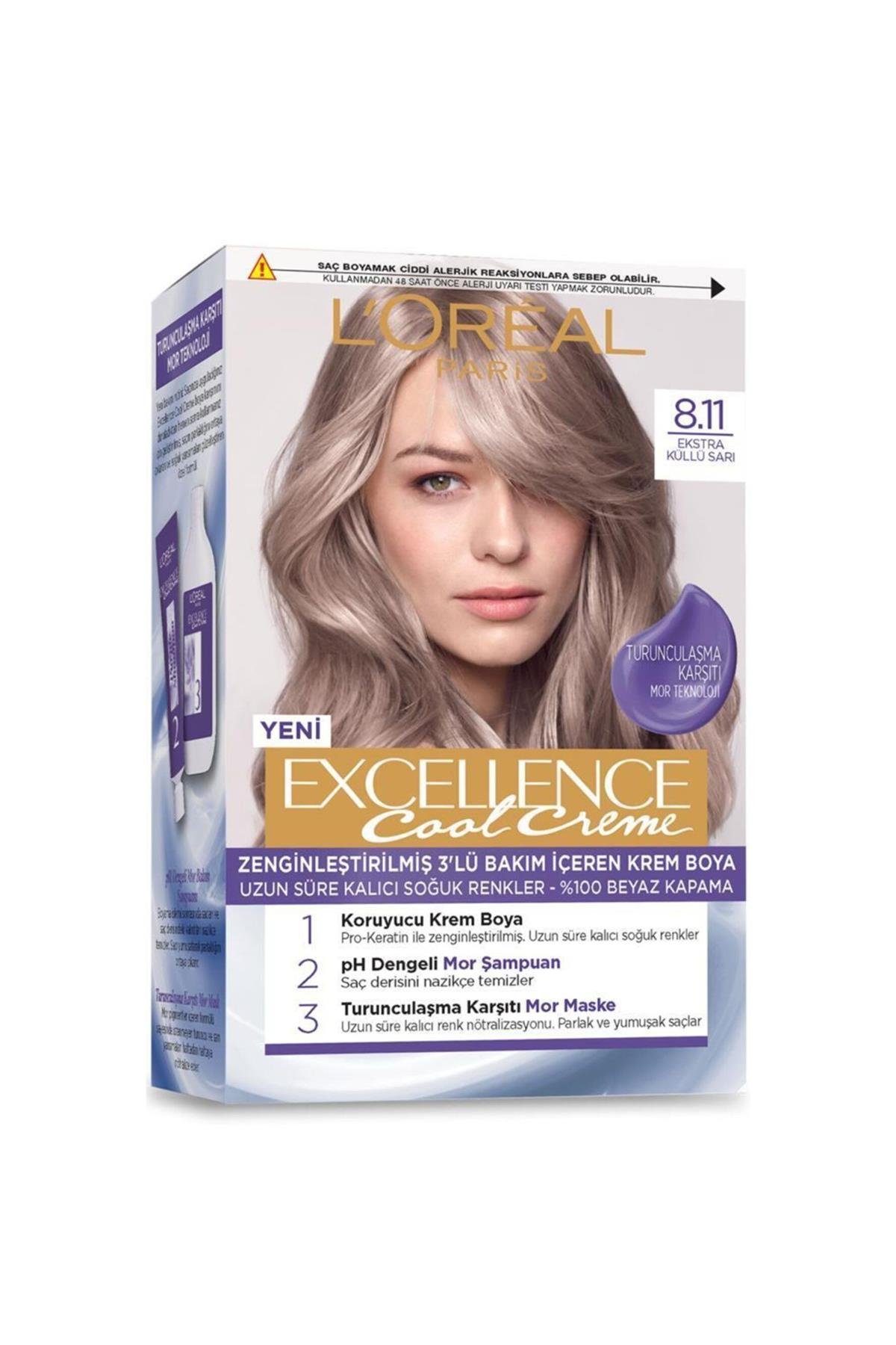 LOREAL EXCELLENCE SAÇ BOYASI 8.11