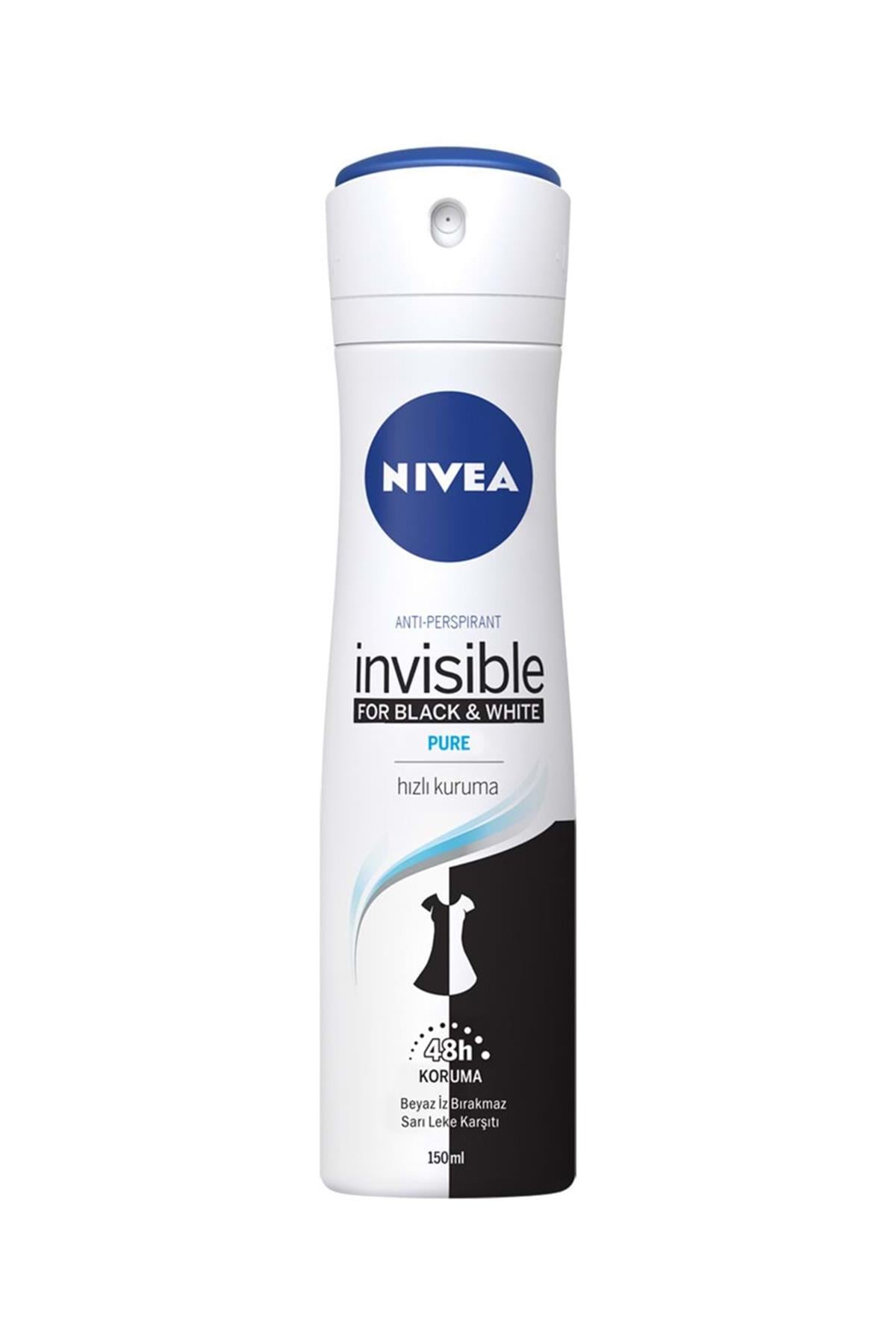 NIVEA SPREY INV B&W PURE 150 ML KDN