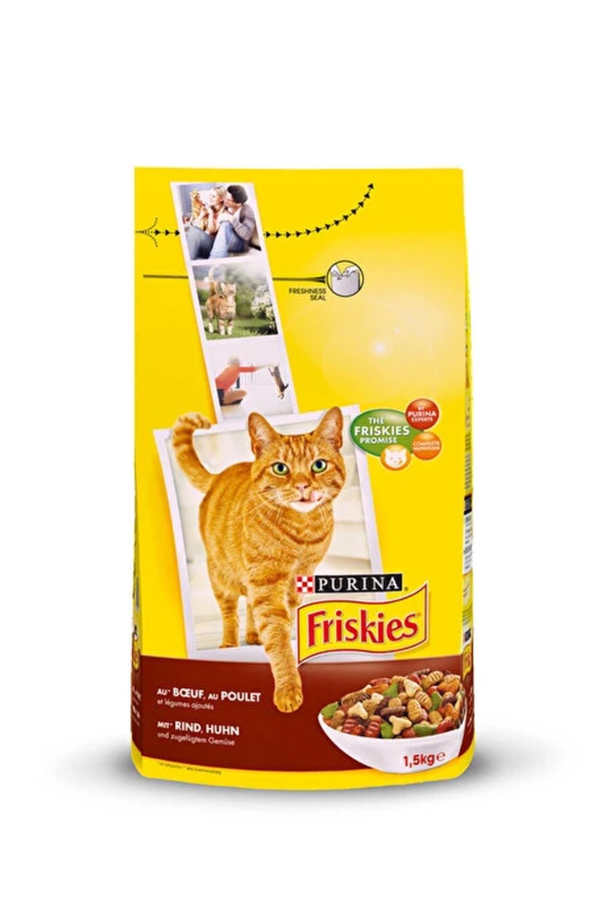 PURİNA FRİSKİES YETİŞKİN KEDİLER İÇİN ETLİ 1,7 KG