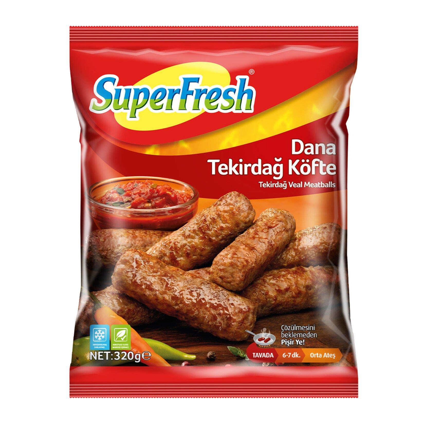 SUPERFRESH DANA TEKİRDAĞ KÖFTE 320 GR