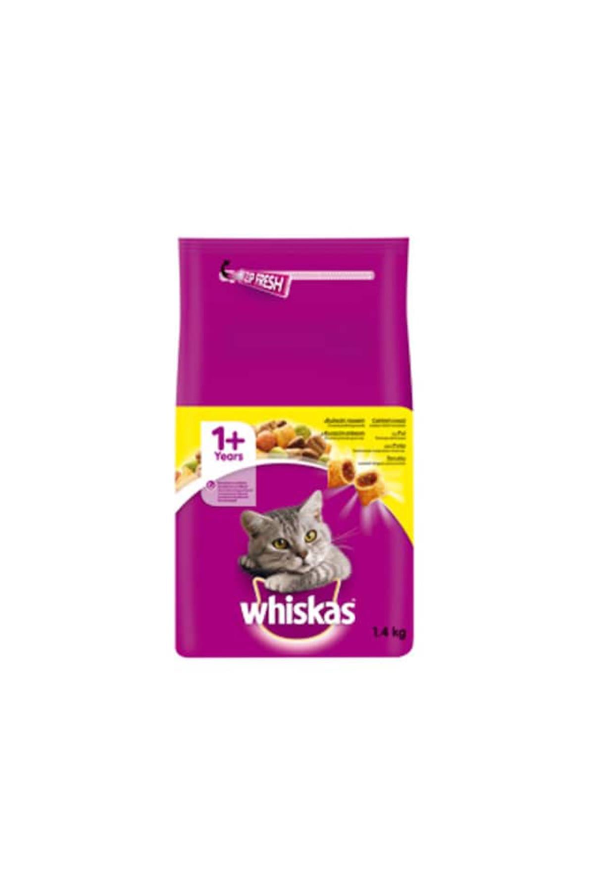 WHISKAS 1 YAŞ TAVUKLU KEDİ MAMASI 1.4 KG