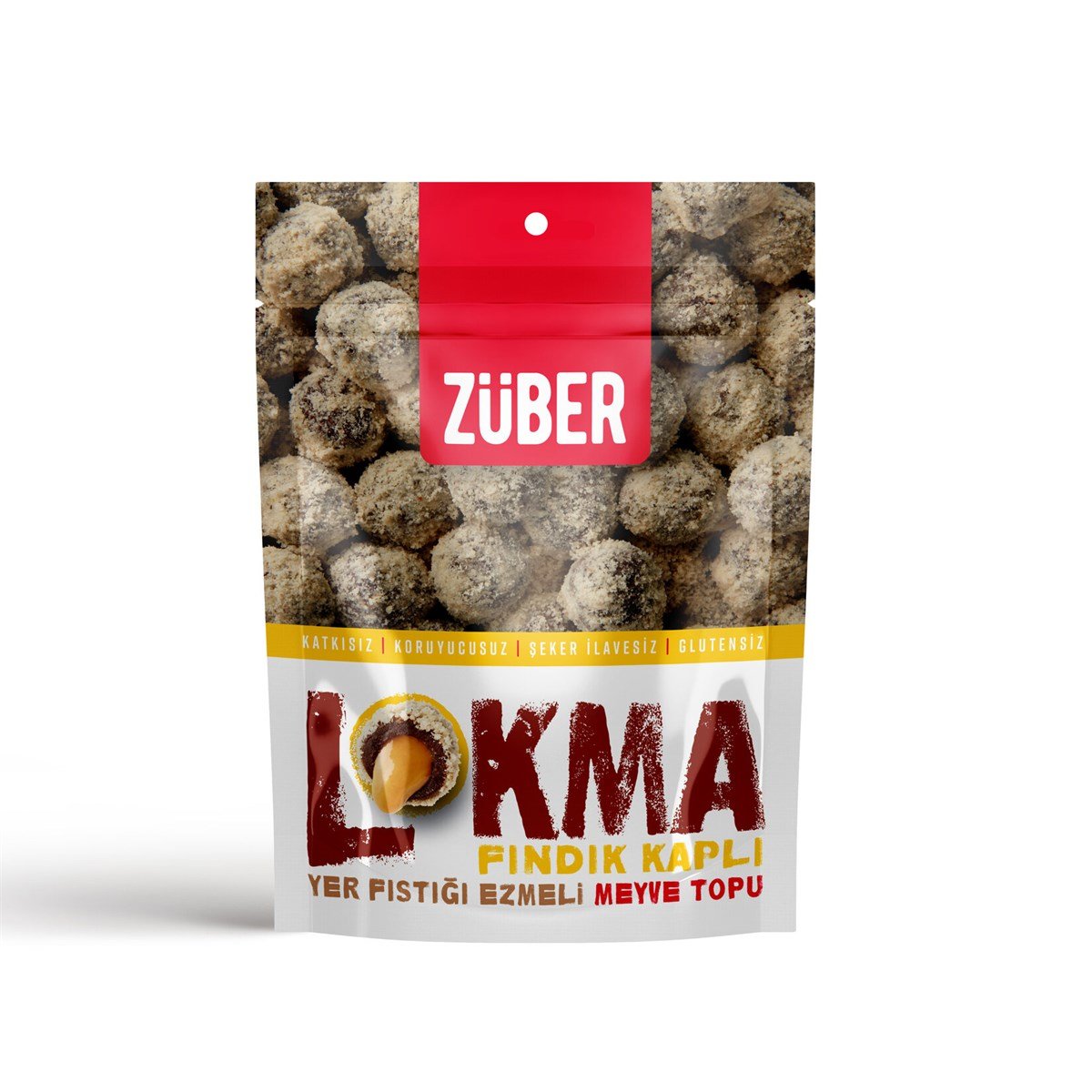 ZÜBER LOKMA FINDIK KAPLI MEYVE TOPU 96 GR