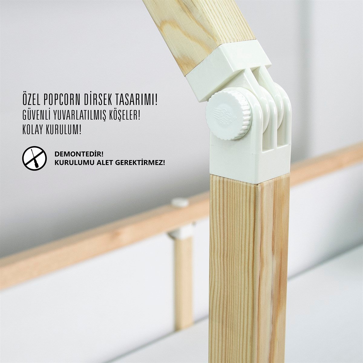 BACK TO SCHOOL ERKEK AÇIK MAVİ CADIRLI LOFT MONTESSORI YATAK