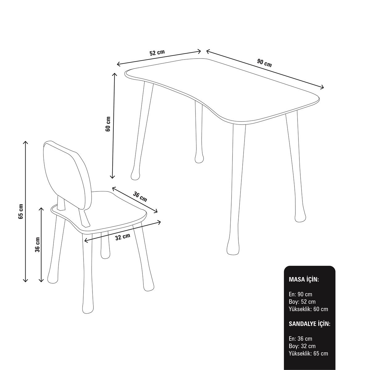 Bisiklet Çalışma Masa Seti (5-9 Yaş)