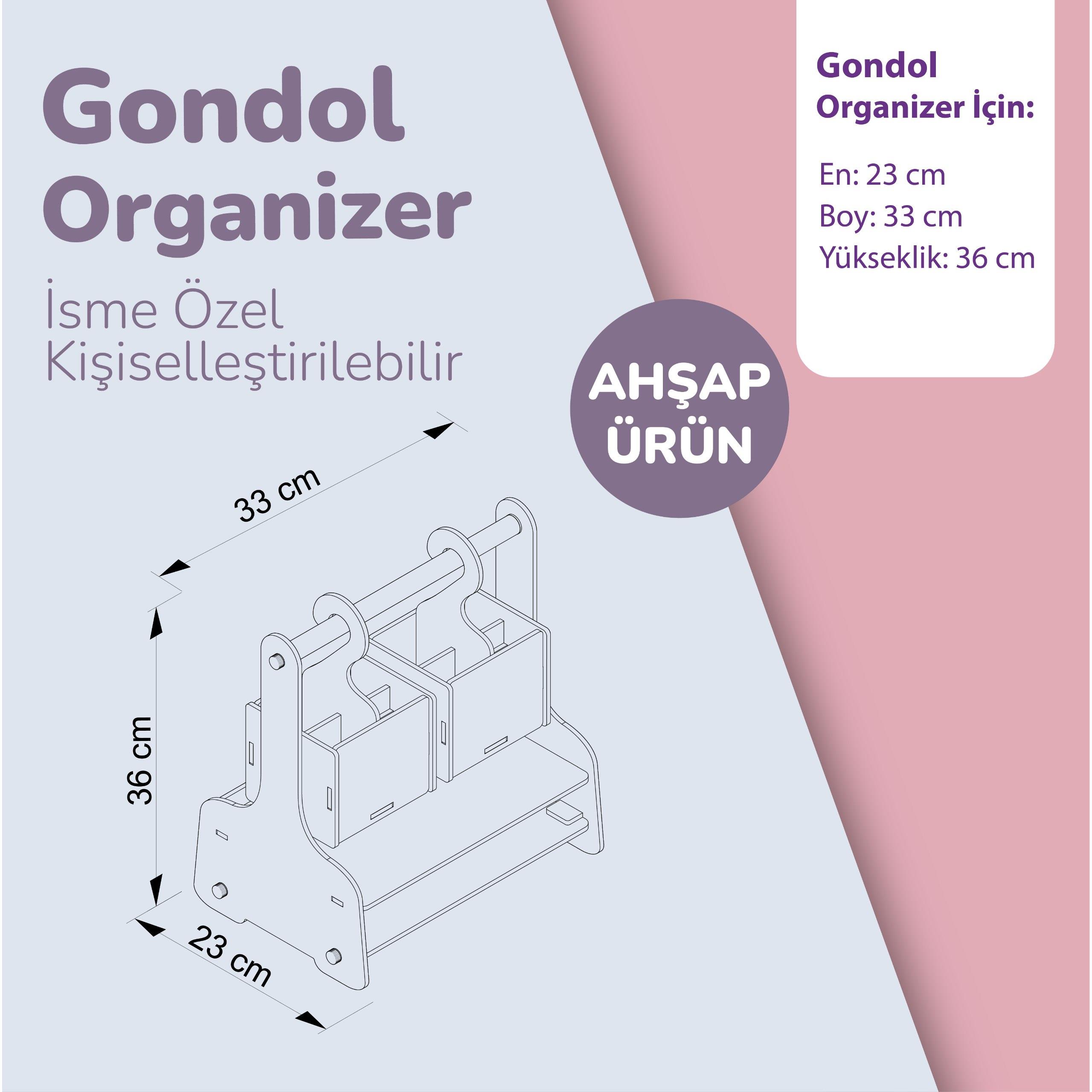 POPCORN GONDOL ORGANIZER KIZ