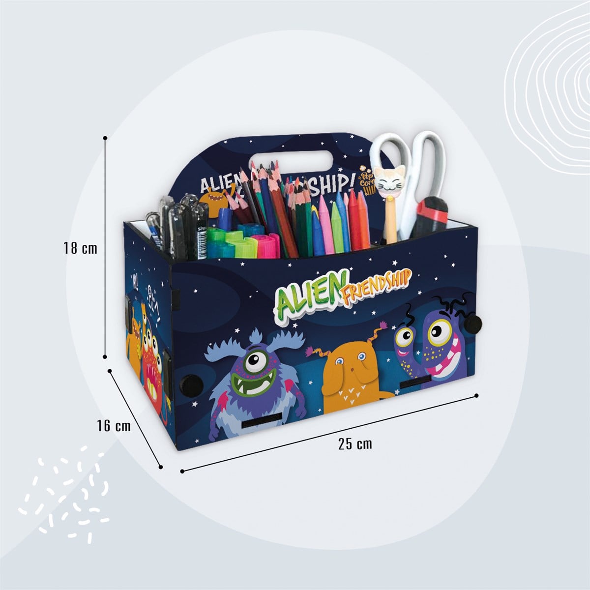 POPCORN KALEMLİK ORGANİZER GEZEGENLER