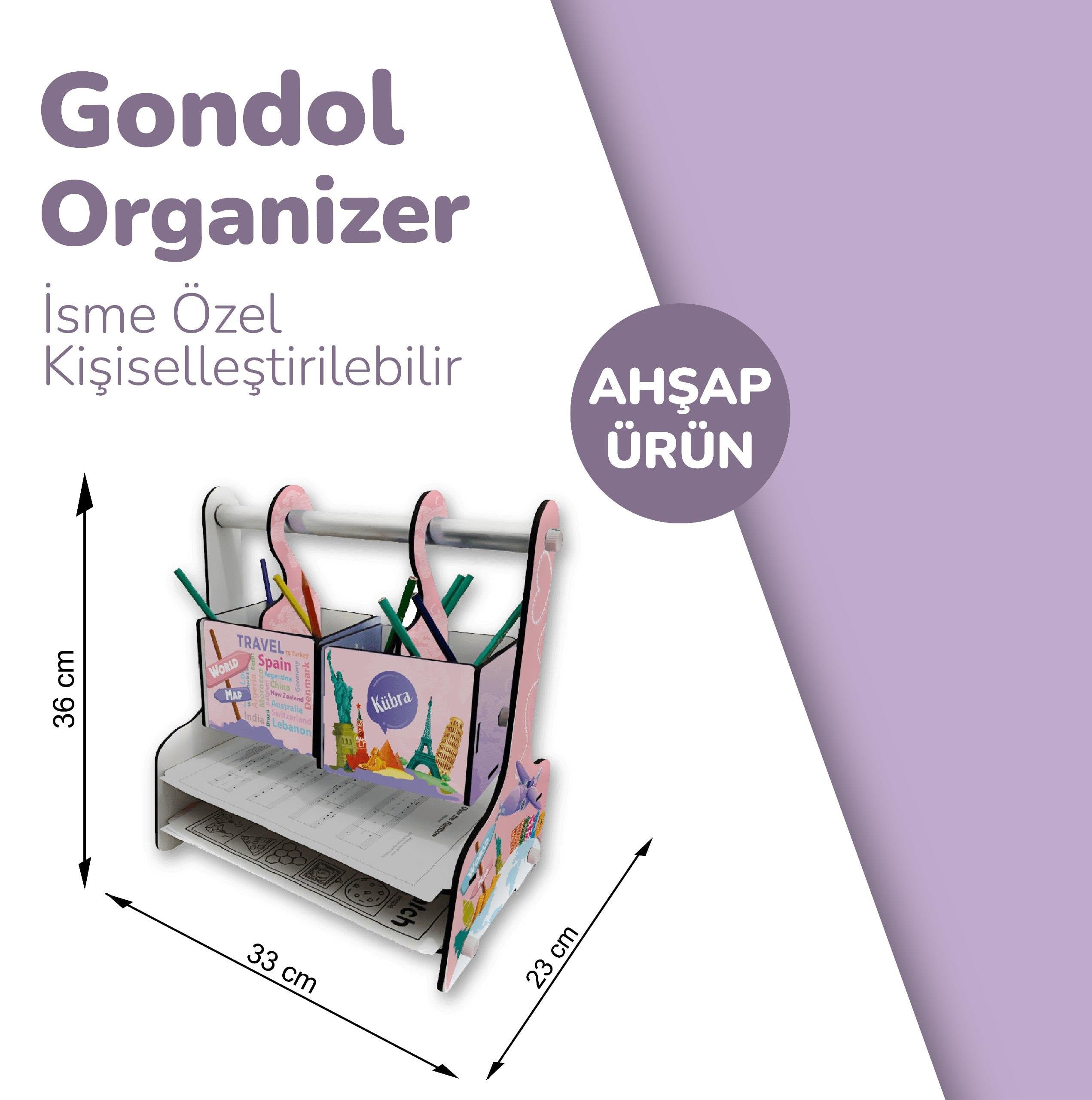 POPCORN WORLD MAP GONDOL ORGANIZER