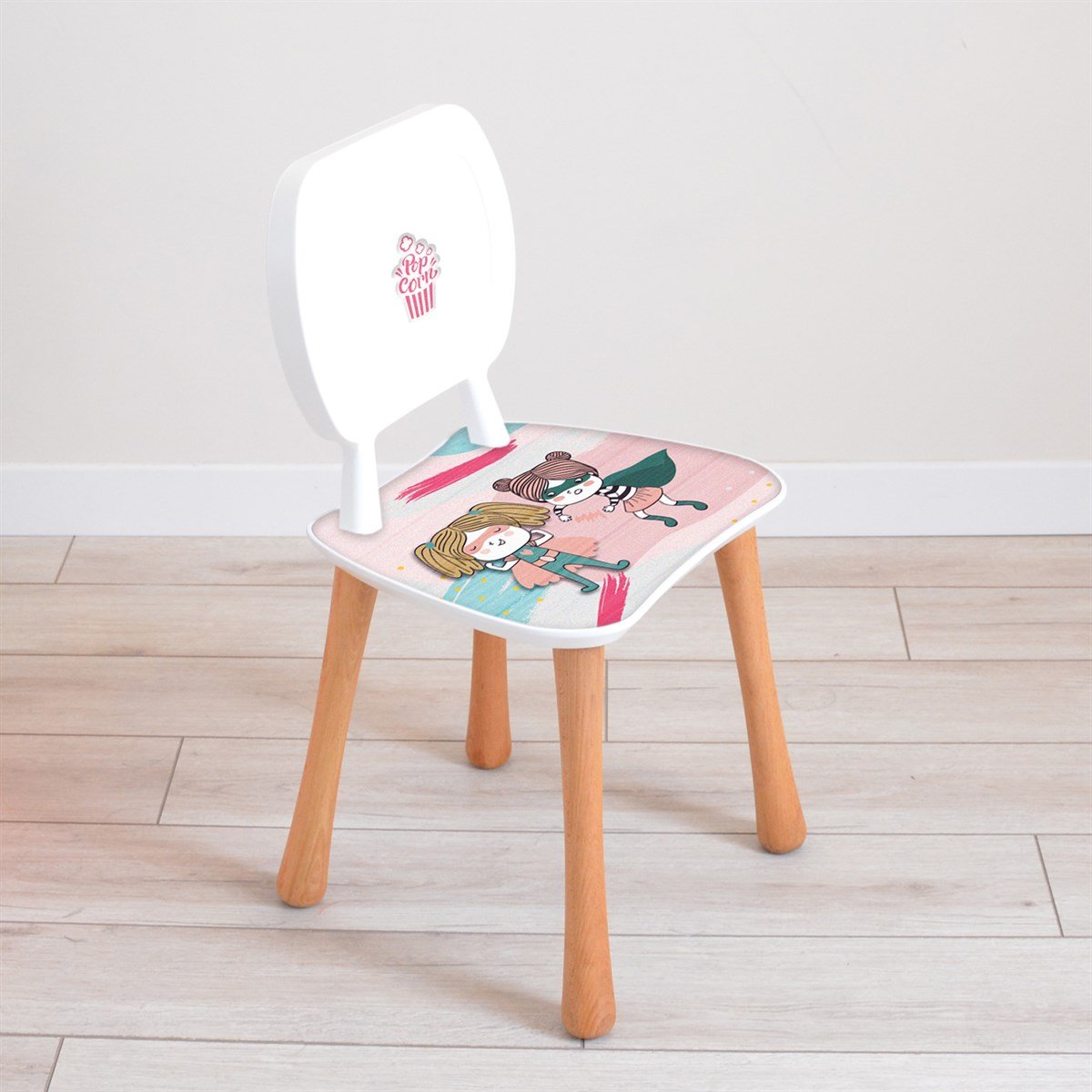 Power Girl Sandalyeli Aktivite Masa Seti (2-4 Yaş)