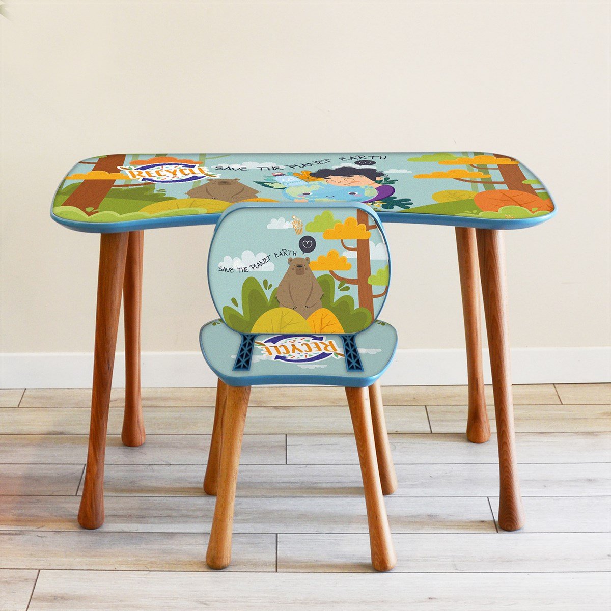 Recycle Board Çalışma Masa Seti (5-9 Yaş)