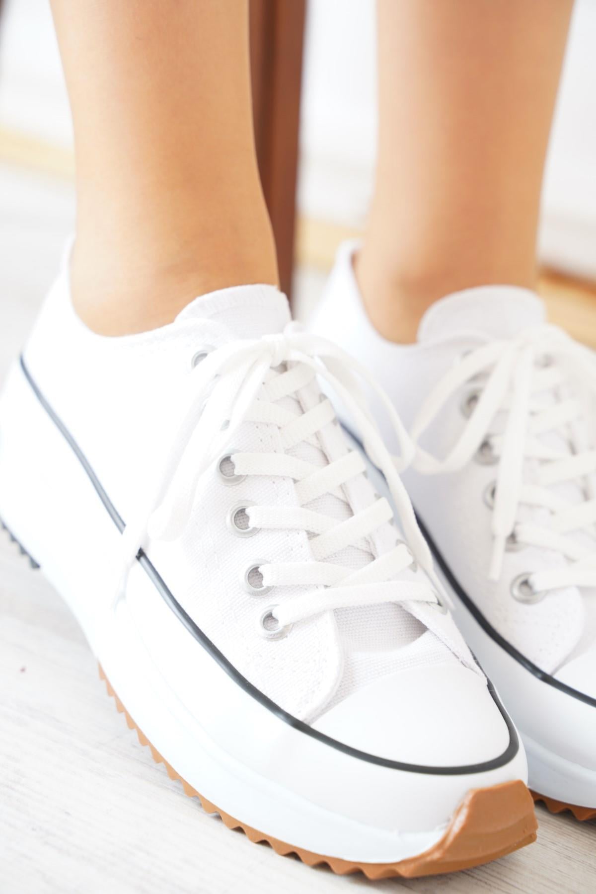 Converse Bilek Kısa Kadın Spor Ayakkabı Beyaz