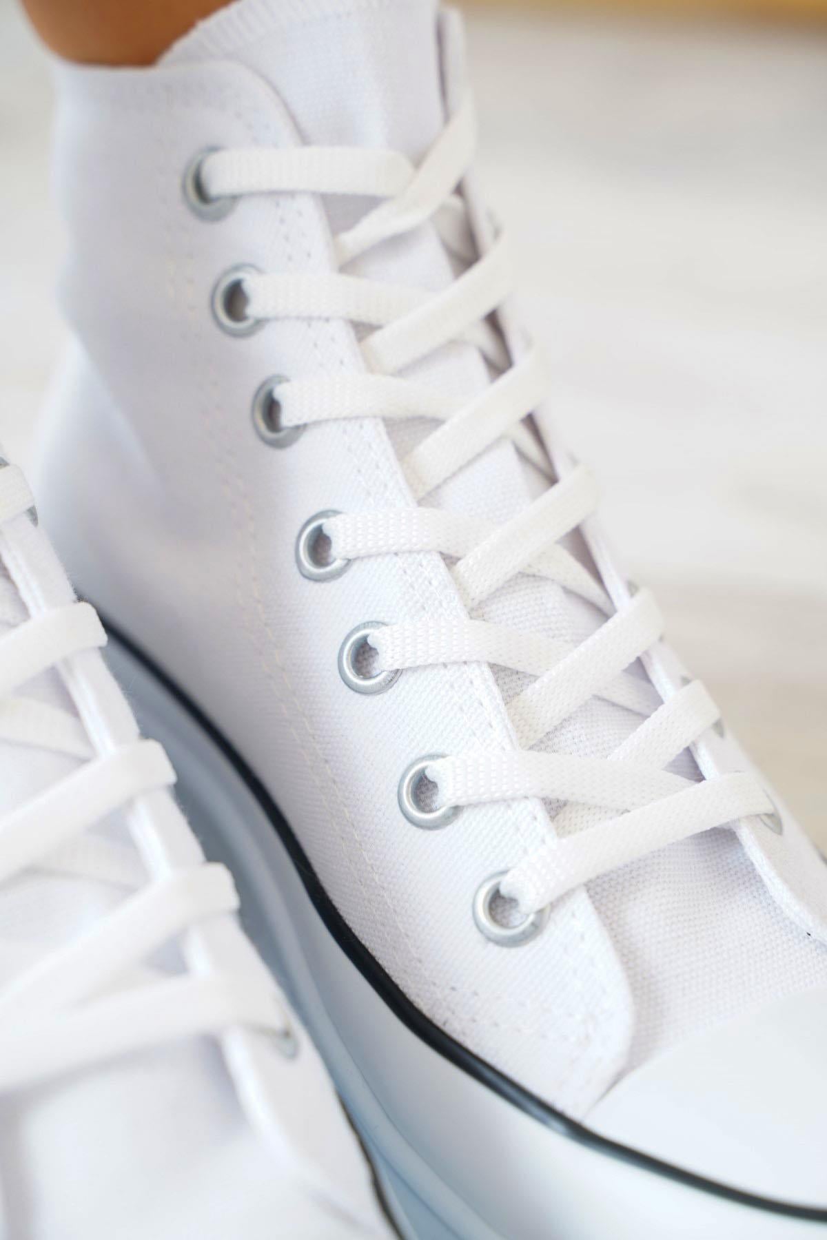 Converse Uzun Kadın Spor Ayakkabı Beyaz