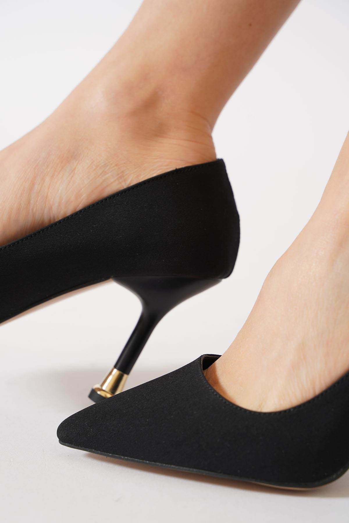 Maddox Yan Tokalı Kadın Topuklu Ayakkabı Siyah Zara