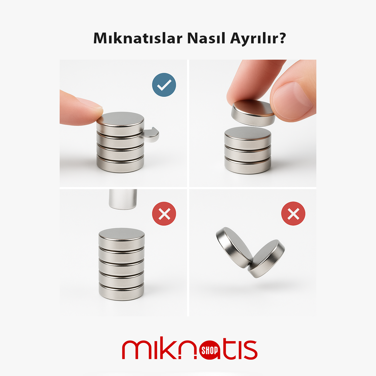 10mm x 1mm Yuvarlak N35 Neodyum Mıknatıs