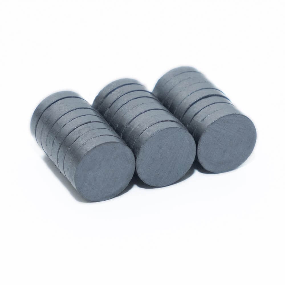 17mm Çap x 3mm Kalınlık - Ferrite Kömür Mıknatıs